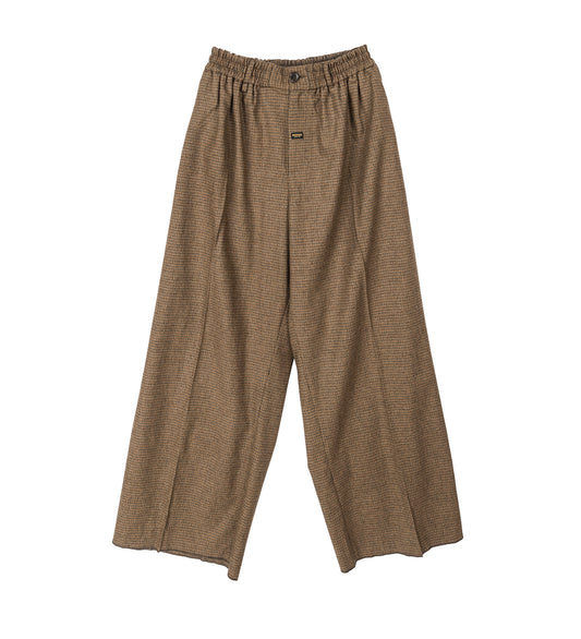 EXTREME WIDE LEG TAILORED TROUSER BROWN