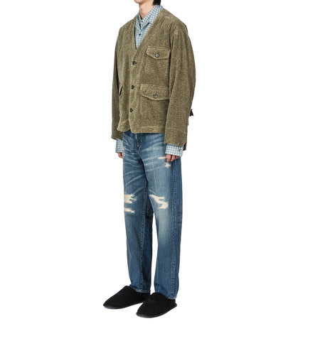 DAMARGED DENIM PANTS INDIGO