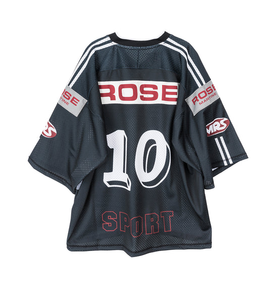 OVERSIZED HOCKEY TOP BLACK AND GREY