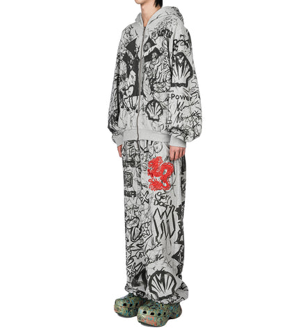 GRAFITTI TRACK PANTS GREY