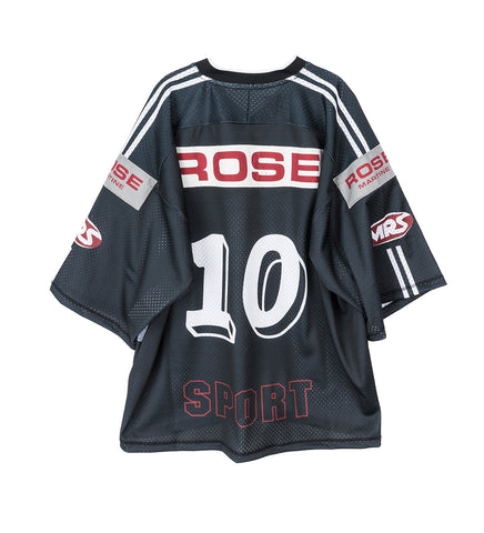 OVERSIZED HOCKEY TOP BLACK AND GREY
