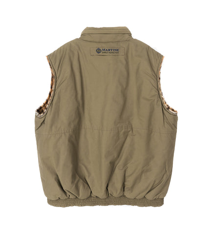 REVERSIBLE FUR GILET BEIGE