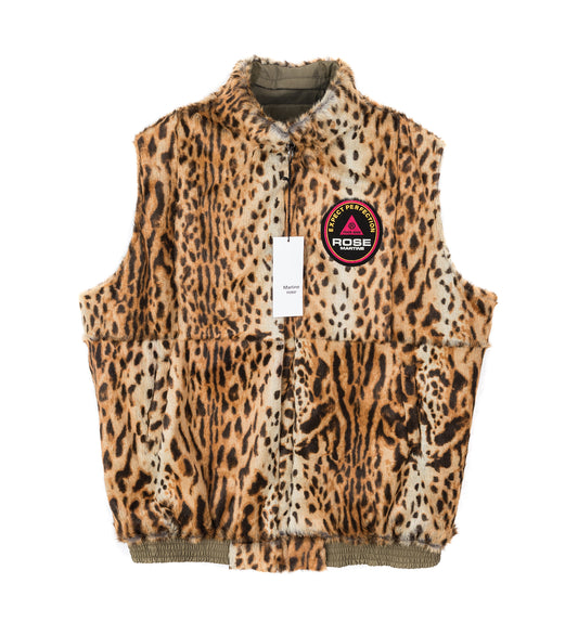 REVERSIBLE FUR GILET BEIGE