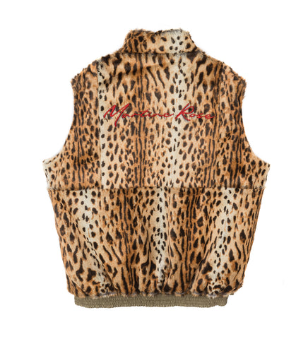 REVERSIBLE FUR GILET BEIGE