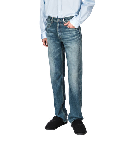 WASHED STRAIGHT JEAN BLUE
