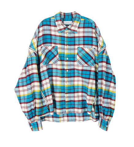 CHECK ZIPPER SHIRT BLUE CHECK