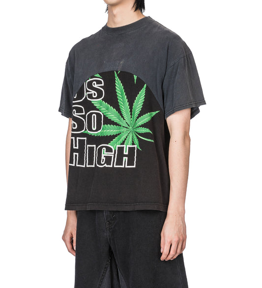 WAVE TEE COMBINED GRAPHIC BLACK LARGE #2