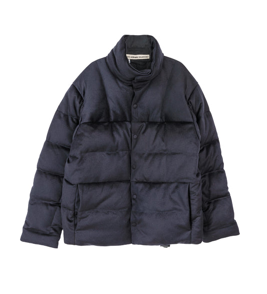 ROB CASHMERE DOWN BOMBER MIDNIGHT BLUE