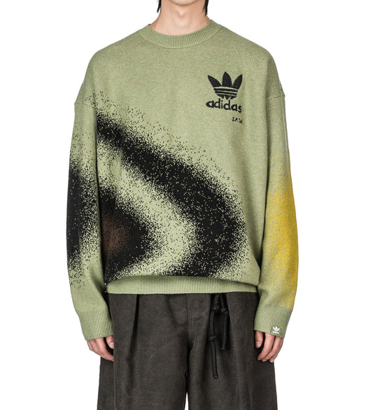 SONG FOR THE MUTE X ADIDAS 004 CREW KNIT TENT GREEN