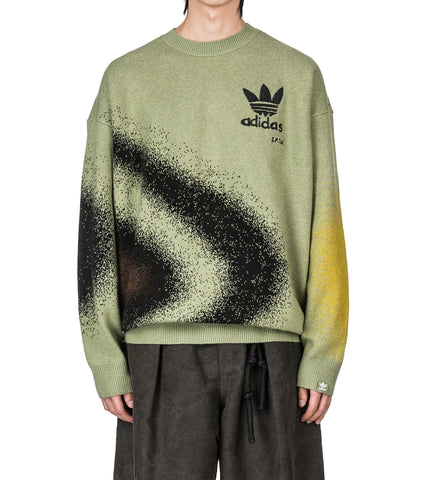 SONG FOR THE MUTE X ADIDAS 004 CREW KNIT TENT GREEN