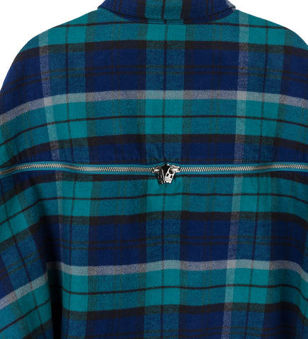 CHECK ZIPPER SHIRT NAVY CHECK