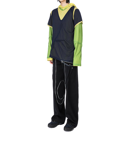 KNOX MESH SHORT SLEEVE LIME / NAVY