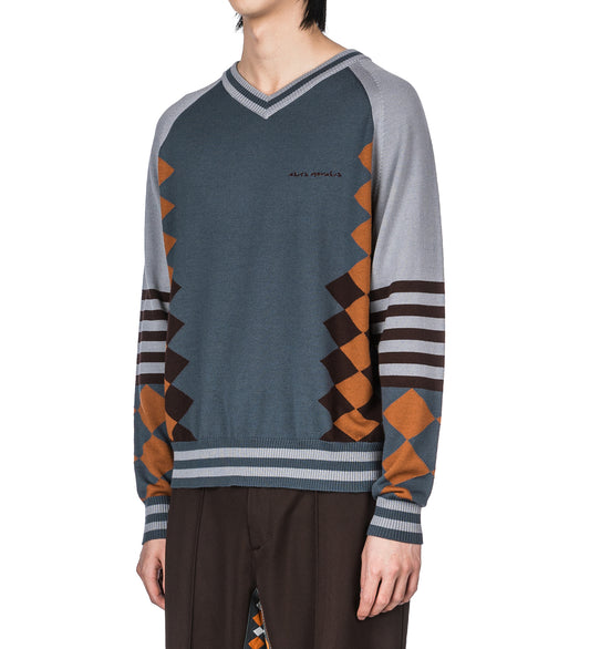 LARICOID KNIT JUMPER MIST/RUST