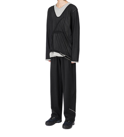 BENDIX TAILORED TROUSER CROW BLACK/LILAC
