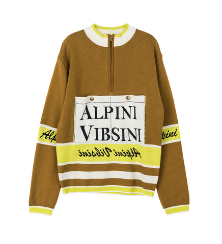 RACE JERSEY LONG SLEEVE CAMEL ALPINI