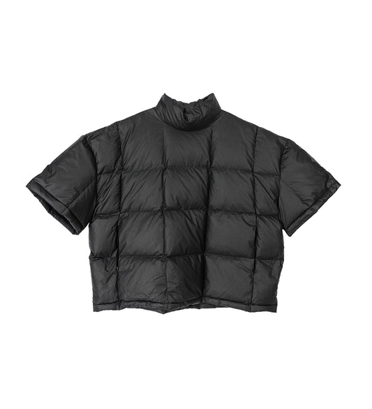 QUILTED PULLOVER BLACK