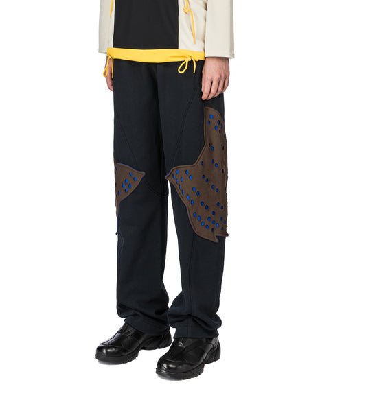 FOX LAB X KIKO KOSTADINOV PERFORATED FLEECE JOGGER BLACK RINSE