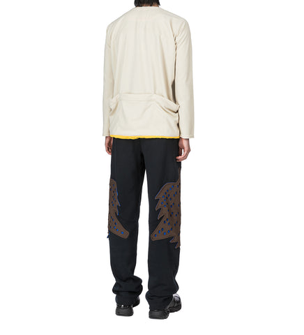 FOX LAB X KIKO KOSTADINOV PERFORATED FLEECE JOGGER BLACK RINSE