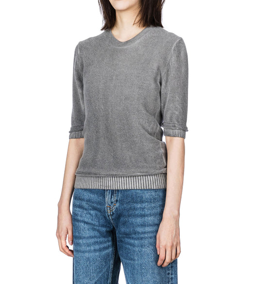 DUAL TEE GREY SPRAY DYE CHERUB WOOL