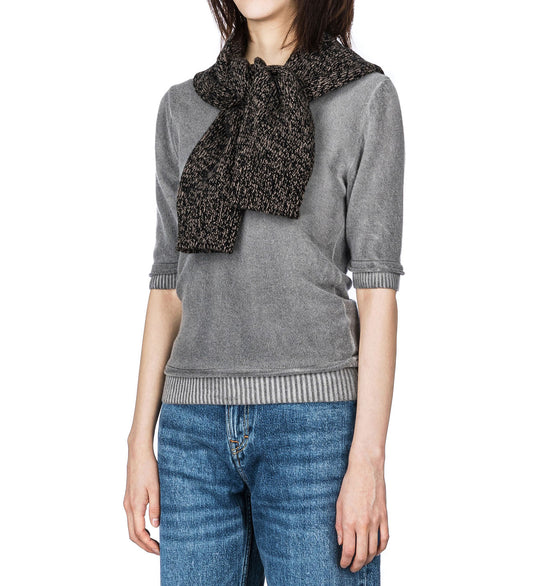 SLEEVE SCARF BEAR TWIST MOULINE WOOL