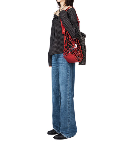 MEDIA CUT BAG SHIFTING RED GRITTY BULL HIDE