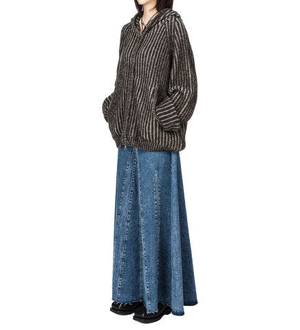 REBEL SKIRT RODEO WASH BROKEN TWILL