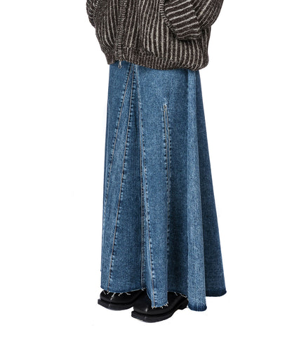 REBEL SKIRT RODEO WASH BROKEN TWILL