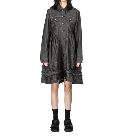 CECILIE BAHNSEN X NONA CAPSULE VERONA DRESS BLACK DENIM