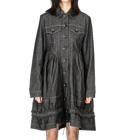 CECILIE BAHNSEN X NONA CAPSULE VERONA DRESS BLACK DENIM