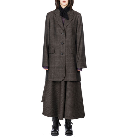 MINIATURE SCARF BLACK FUZZY ALPACA