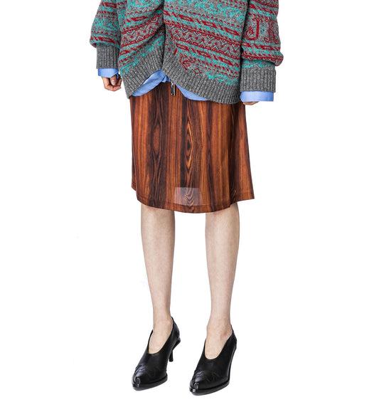 SISLEY SLIP SKIRT BROWN