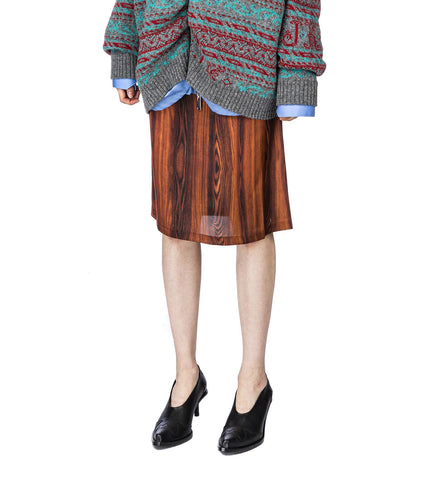 SISLEY SLIP SKIRT BROWN