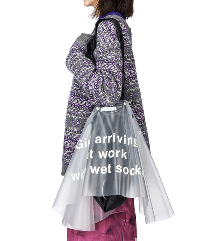 ABRI COVER BAG PRINT TEXT