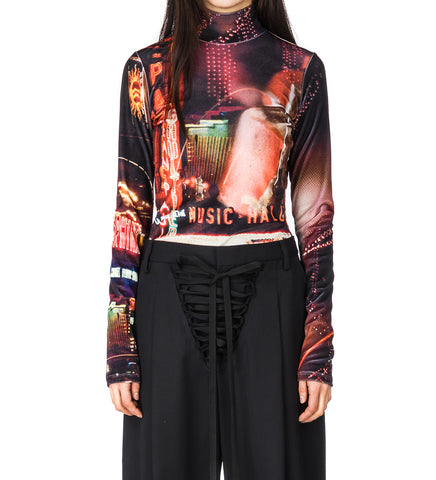 PIGALLE VELVET BODY BLACK/RED