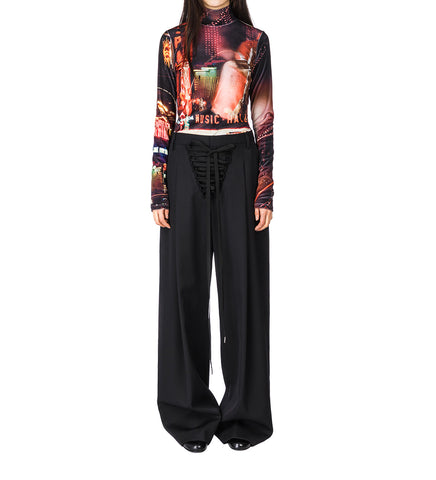 PIGALLE VELVET BODY BLACK/RED