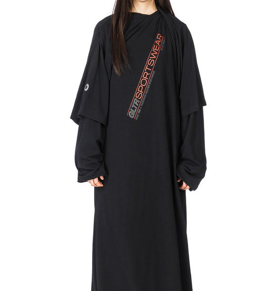 JEAN PAUL GAULTIER X SHAYNE OLIVER TWISTED DRESS FADED BLACK