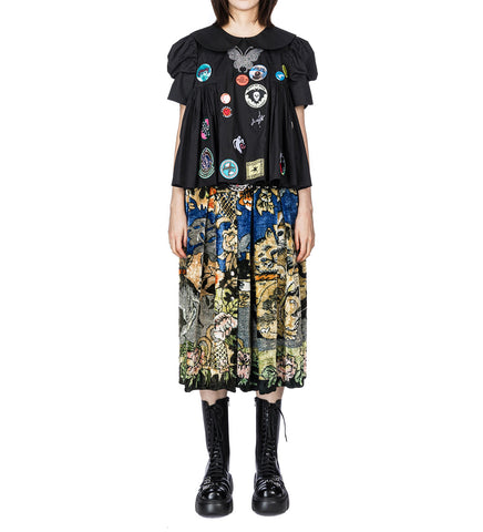 VELVET CAT MIDI CARABINER SKIRT MULTI