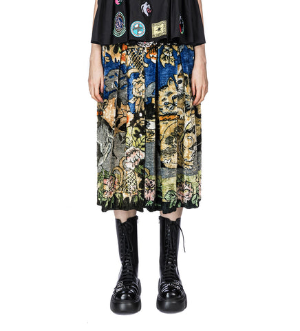VELVET CAT MIDI CARABINER SKIRT MULTI