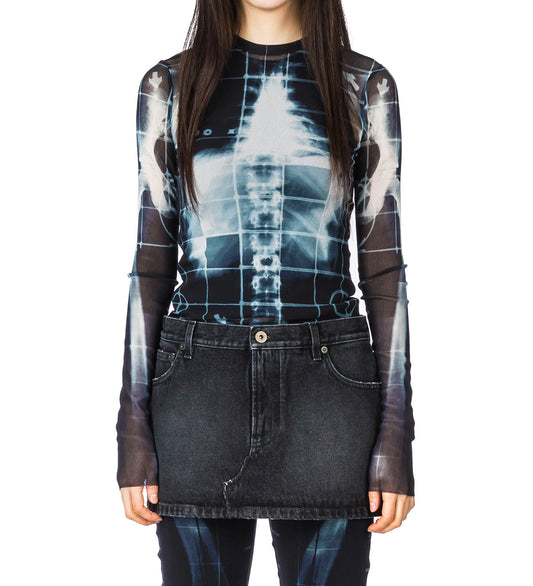THE SQUELETOR LS TOP BLACK