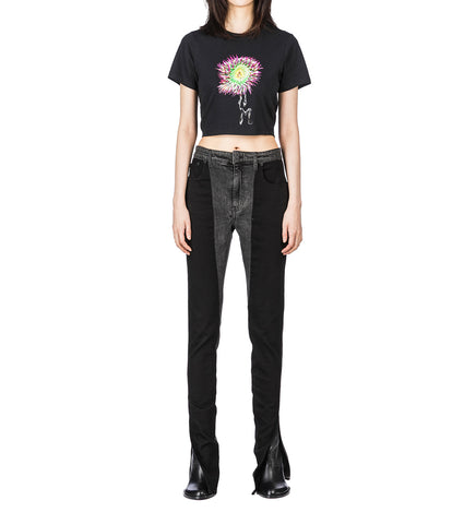 BI-COLOR SKINNY JEANS BLUE