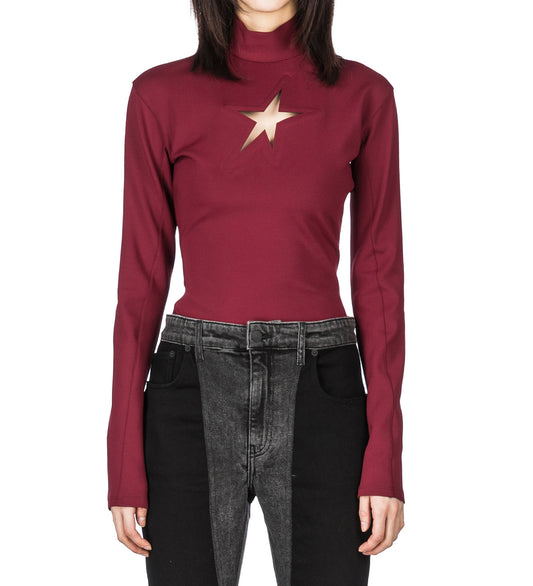 STAR TOP BLOOD RED