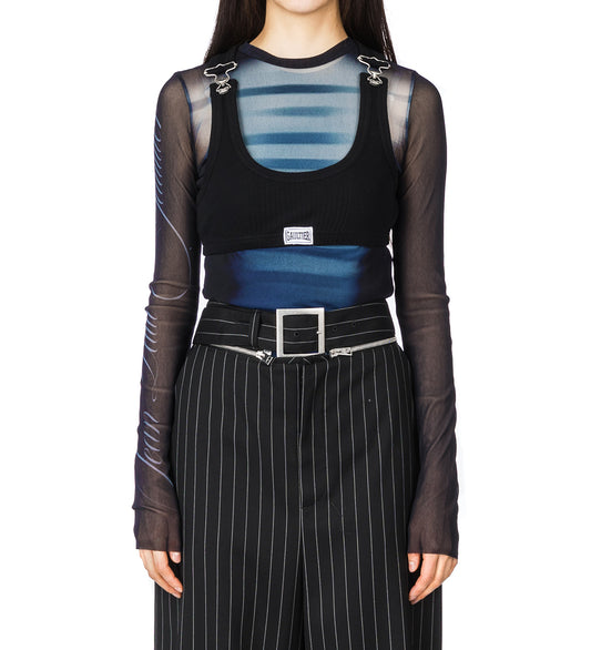THE CROPPED TANK TOP BLACK