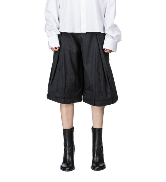 UPSIDE DOWN SHORTS WIDE GREY XS
