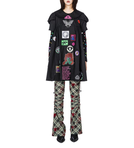 ALIBI DRESS BLACK MULTI