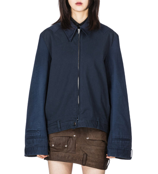 HARRINGTON CHINO JACKET BLUE