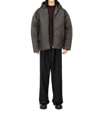 DUVET PUFFER JACKET SMALL PADDED CHARCOAL