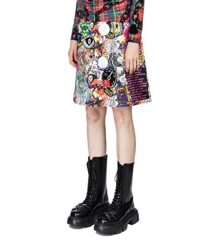 COSMOS SKIRT WHITE MULTI