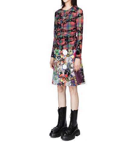 SONICSCAPE MESH TOP TARTAN MULTI