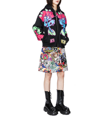 COSMOS SKIRT WHITE MULTI