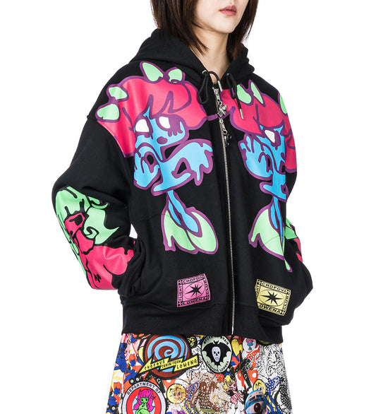 THE GIRLS ZIP HOODIE MULTI
